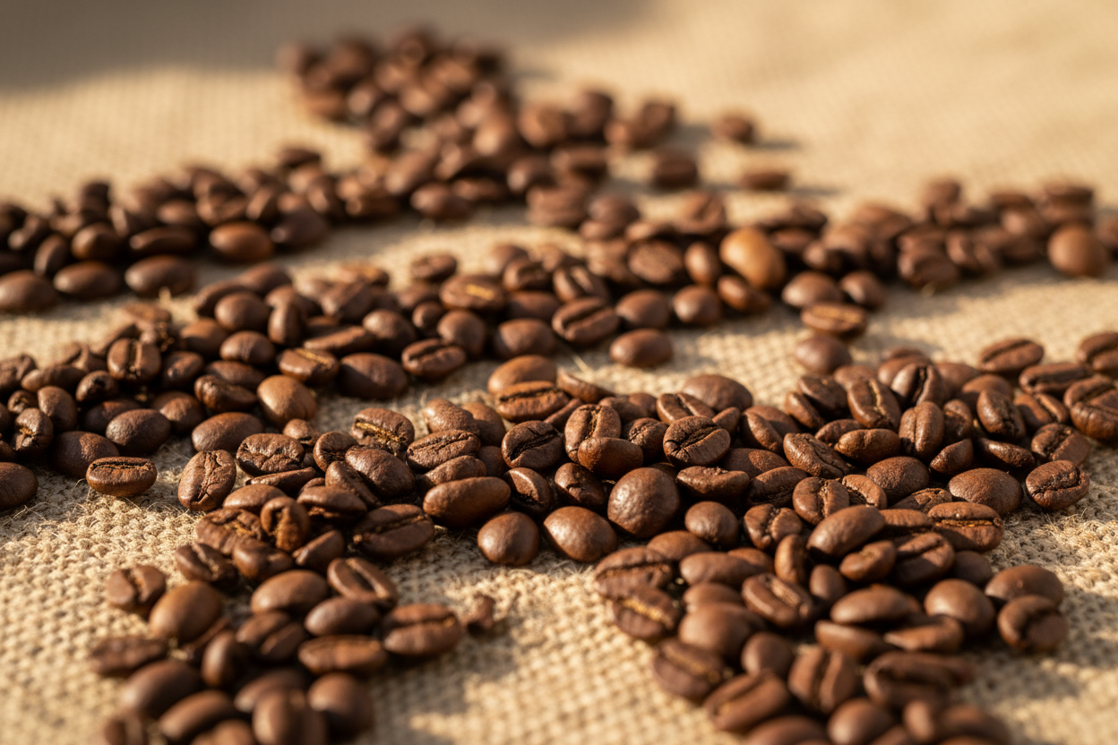 tanti chicchi di caffè